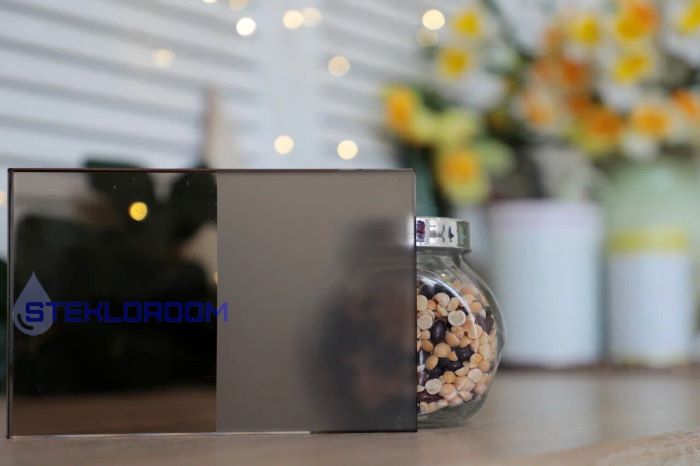 Матовое бронзовое стекло